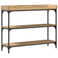 VidaXL Konsolentisch Artisan Eiche 100x30x80 cm Holzwerkstoff & Stahl