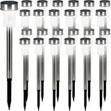 monzana Deuba 24x LED Solarleuchte aus Edelstahl