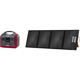 ELMAG Solargenerator-Set ENERGY 600 + SOLAR 100 600W, LiFEPO4 Akku, 595Wh, 100Wp PV-Panel