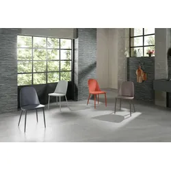 Stones Tamara - Brauner Stuhl aus Polypropylen 4-tlg