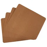 Buri Platzset aus Kork 4er-Pack Tischmatten Platzdeckchen Platzmatte Untersetzer