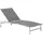 Zebra Technologies Zebra One Gartenliege Edelstahl/Textilene dunkelgrau/hellgrau