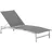 Zebra Technologies Zebra One Gartenliege Edelstahl/Textilene dunkelgrau/hellgrau