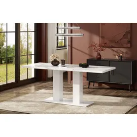 stilvora Esstisch 140 x 70 x 180 cm weiß