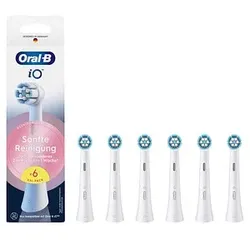 6 Oral-B iO Sanfte Reinigung Zahnbürstenaufsätze