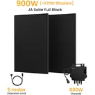 Growatt Balkonkraftwerk Set, 900/1000Wp Bifaziale Solarmodule, 800W Wechselrichter Sonderangebot