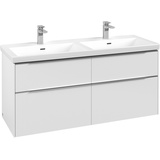 Villeroy & Boch Villeroy und Boch Subway 3.0 Waschtisch-Unterschrank C56800VF 127,2x56,6x47,8cm, ohne LED/Griff Aluminium glänzend, pure white