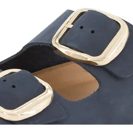 Piece of Mind Comfort Pantoletten Ergonomisches Fußbett, pflanzlich gegerbtes Nubuk Leder, Äußerst bequemes Laufen
