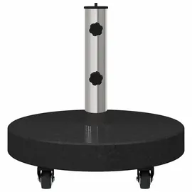 vidaXL Schirmständer Granit und Edelstahl 30 kg Schwarz