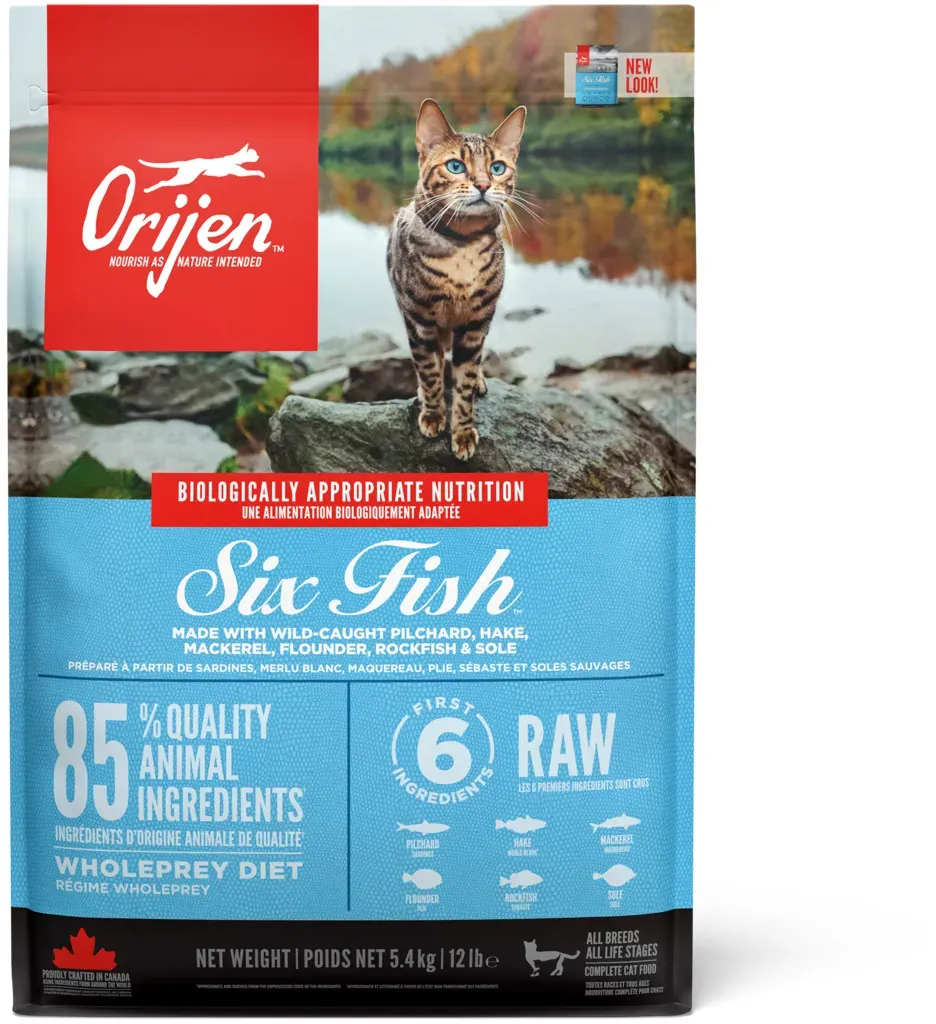 Orijen 6 Fish Katzentrockenfutter 5,4 Kilogramm