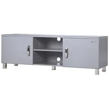 Phoenix Miami Lowboard 160 x 52,5 cm Grau Holz/Kunststoff/Metall