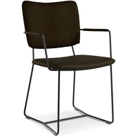bert plantagie Stuhl Kiko K21 Leder Braun Schoko