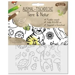 Ausmal-Tischdecke - Tiere & Natur 84,1x118,9cm
