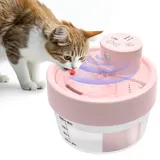Katzenbrunnen Kabellos mit Bewegungsmelder Batteriebetrieb 2200mAh, RUXAN Trinkbrunnen für Katze Kabellos, Ultra Leiser Wasserbrunnen für Katze und Kleine Hunde, 3-Modi