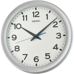 Seiko QXA835S Wanduhr Quarz Silberfarben Gut Ablesbar