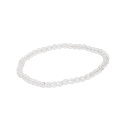 Adelia´s Armband Bergkristall Armband transparent, Bergkristall transparent 19 cm weiß