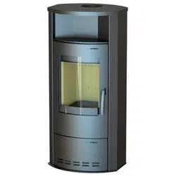 THERMIA Kaminofen »Dortmund«, grau, Stahl, 7 kW, Dauerbrand geeignet