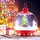 Costway Weihnachtslaterne 173 cm rot