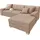 DOMO collection Ecksofa DOMO COLLECTION "Turah incl. Zierkissen, moderne Steppung, auch in Leder", beige (natur), B:239cm H:75cm T:82cm, Sofas, Ecksofa, mit Bettfunktion, Schlafsofa, B/T: 239/152 cm, Unser Dauertiefpreis
