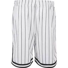 Karl Kani KM-PS011-002-02 Small Signature Pinstripe Mesh Short - Schwarz