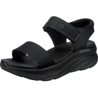 SKECHERS Damen D'LUX Walker New Block Sportsandale, Black Mesh, 40 EU