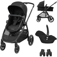 Maxi-Cosi 3-in-1 Kombi-Kinderwagen-Set Zelia3 inkl. OneSize - Schwarz