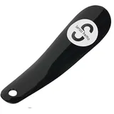 Cikiki Hübscher Schuhlöffel aus Kunststoff, flexibel, stabil, rutschfest, 16 cm, Schwarz, Reise-Schuhlöffel für Damen und Herren