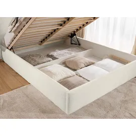 Mirjan24 Polsterbett Natur, Textil, Rechteckig, 140x200 cm, Schlafzimmer, Betten, Polsterbetten