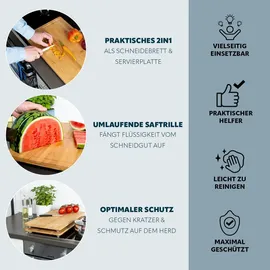 bremermann Herd-Abdeckplatte 2er Set Braun