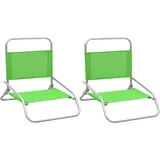Teenpull – Klappbare Strandstühle 2 Stk. Grün Stoff