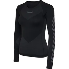 hummel First Seamless langarm Funktionsshirt Damen black M/L