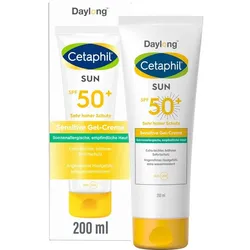 Cetaphil SUN Sensitive Gel-Creme SPF 50+ Extra-leichter, fettfreier Sonnenschutz