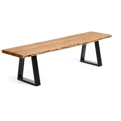 Kave Home Bank Sono Holz Braun Akazie 140 cm