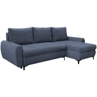 Livetastic Eckschlafsofa, Blau, Textil, 3-Sitzer, Füllung: Schaumstoff, 237x146 cm, Schlafen auf Sitzhöhe, Armlehnen seitenverkehrt montierbar, Wohnzimmer, Sofas & Couches, Wohnlandschaften