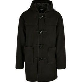 URBAN CLASSICS Men's TB5542-Duffle Coat, Black, M