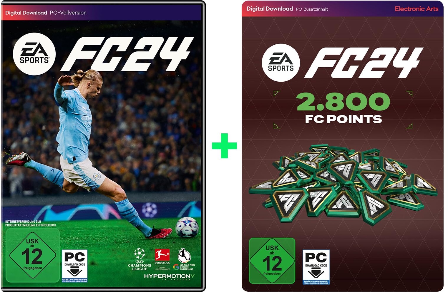 EA SPORTS FC 24 Standard Edition PCWIN | Code in der Box | Deutsch + EA SPORTS FC 24 Ultimate Team Points 2800 PCWin | Deutsch | PC Code - Origin