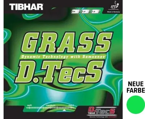 Tibhar Belag Grass D.TecS schwarz OX - schwarz OX