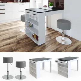 Vicco Bartisch Repose 67 x 100 cm Anthrazit/Weiß