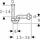 Geberit Rohrbogengeruchsverschluss 1 1/4"x32mm, f WT u Bi., Abg hor, PP, we