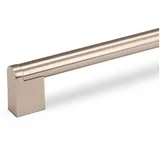 SO-TECH® Möbelgriff G15 Edelstahloptik Ø 14 mm, Höhe 35 mm, Bohrlochabstand (BA) 480 mm silberfarben Bohrlochabstand: 480 mm