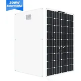 GLIESE Solarmodul 200W Flexibles Monokristallines Solarpanel, 200 W, Monokristallin, (packung, 1-St., Solarmodul), Erweiterbar durch Serien- und Parallelschaltung,biegsam (bis zu 30)