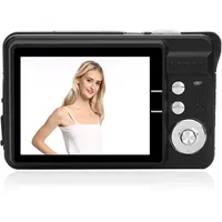 8X Zoom Digitalkamera für Kinder, tragbare Kamera mit 2,7-Zoll-TFT-LCD-Bildschirm, HD-Videokamera für Geburtstagsgeschenke, Kinderkamera(schwarz)