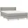 vidaXL Boxspringbett 140 x 200 cm Hellgrau