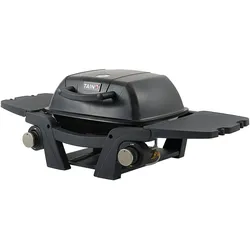 TAINO MAHTO Gasgrill klein Tischgrill Balkongrill Gas 2 Brenner Schwarz