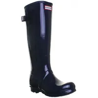 Hunter Orig ale Frauen Große e stellbare Glanz Regen Stiefel Mar e – 3 UK / Navy