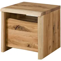 MASSIVMOEBEL24.DE Nachtschrank PURE OAK 45 x 45 x 45 cm Beige