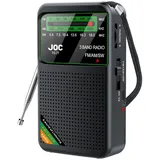 CRGANGZY DAB-Radio tragbar – digitales Radio mit Netz- oder Batteriebetrieb, SW/AM/FM-Radio mit Stereo-Lautsprecher, Kopfhöreranschluss, kleines wiederaufladbares Arbeits-/Küchenradio, extra