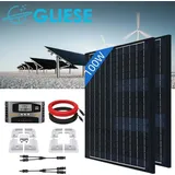 100W Solarpanel Wohnmobil Set Solarmodul Monokristallin Photovoltaik mit Montage PV halterung