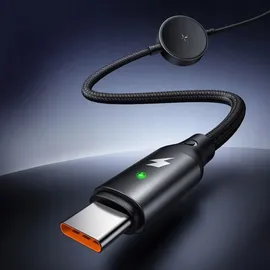 Mcdodo CA-4170, 2-fach Ladekabel für USB-C / Samsung Galaxy Watch, 60W, 1,5m, schwarz