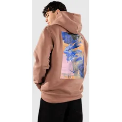 Poetic Collective Painting Hoodie brown Gr. L